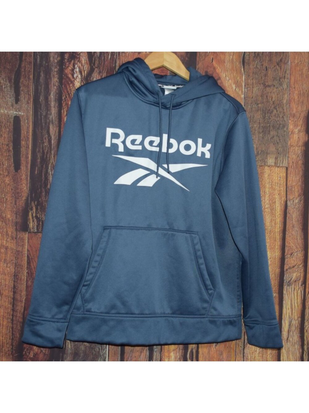 REEBOK Men's Sz M Blue Hoodie Hooded Sweatshirt